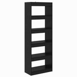 Book Cabinet Black oak 60 x 30 x 166 cm Engineered wood 880461
