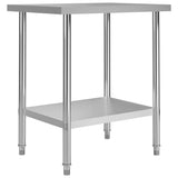 Kitchen Work Table 80x60x85 cm Stainless Steel 51186