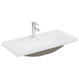 ZNTS Bathroom Furniture Set Black Engineered Wood 3071685