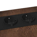Bedside Cabinet Brown Oak 41.5 x 26 x 60.5 cm Engineered Wood 859594