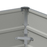 Planter Light Grey 100 x 40 x 75 cm Steel 42018133