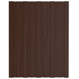 Roof Panel 36 pcs Brown 60 x 45 cm Galvanised steel 42047106