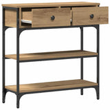 Console Table Artisan Oak 72.5 x 25 x 75 cm Engineered Wood 863520
