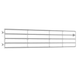 5 Bar Field Gate Steel x90 cm Silver 145987