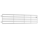 5 Bar Field Gate Steel x90 cm Silver 145987