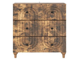 Drawer Cabinet Smoked Oak 66 x 34.5 x 90 cm Engineered Wood 894150