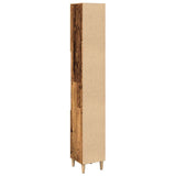 Bathroom Cabinet Old Wood 30x30x190 cm Engineered Wood 857102