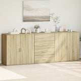 Sideboards 3 pcs Sonoma Oak Engineered Wood 3276611