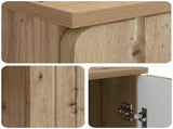Desk with Shelf Artisan Oak 142.5 x 50 x 75 cm Engineered Wood 3414593