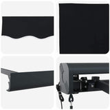 Awning Black 300 x 250 x 165 cm Polyester and Aluminium 3330048