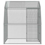 Bird Cage with Door Silver Galvanised Steel 3294912