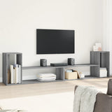 TV Cabinets 2 pcs Grey Sonoma 100x30x50 cm Engineered Wood 840798