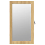 Mirror Jewellery Cabinet with LED Lights Wall Mounted 353231