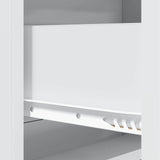 Drawer Cabinet White 66 x 34.5 x 92 cm Engineered Wood 894375