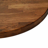 Table Top Dark Brown 70 x 2.5 cm Solid Oak Wood 42016010