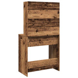 Dressing Table with Mirror Old Wood 74.5x40x141 cm 857007