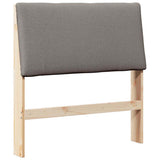 Upholstered Headboard Taupe 100 cm Solid Pine Wood 879302