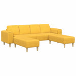 Fabric Sofa Light Yellow Corduroy fabric 3335137