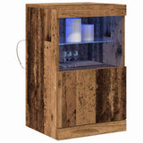 LED Sideboard Old Wood 41 x 37 x 67 cm Engineered Wood 863036