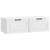 Wall-Mounted TV Cabinet High Gloss White 98 x 41 x 30 cm 899379