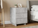 Bedside Cabinet Concrete Grey 33.5 x 34.5 x 60 cm 8011429