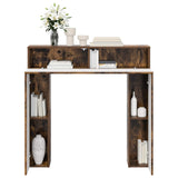 Fireplace Surround Smoked Oak 102 x 18 x 100.5 cm 8006611