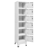 Locker Cabinet Light Grey 38x40x180 cm Steel 339793