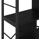 Bookshelf Black Oak 75 x 30 x 123.5 cm Engineered Wood 883964