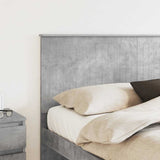 Headboard with Headboard Concrete Grey 160 cm Engineered wood 887740