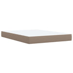 Box Spring Bed with Mattress Cappuccino 160x200 cm Faux Leather 3286131