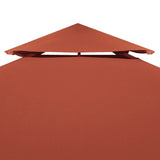 2-Tier Gazebo Top Cover 310 g/m 3x3 m Terracotta 46616
