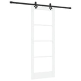 Sliding Door ORKDAL White and Black 78 x 202 cm 3332188