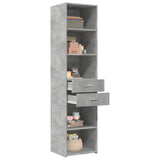 Highboard Concrete Grey 45x42.5x185 cm Engineered Wood 3281451
