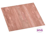 Self-adhesive Flooring Planks 55 pcs PVC 5.11 m Red 324671