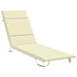 Sunlounger Cushion GEMERT 100% Polyester Cream 200 x 60 x 3 cm 948517