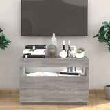 TV Cabinet with LED Lights Grey Sonoma 60x35x40 cm 815680