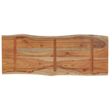 Table Top 90x40x2.5 cm Rectangular Solid Wood Acacia Live Edge 370611
