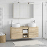 Bathroom Furniture Set 4 pcs Sonoma Oak 3407017