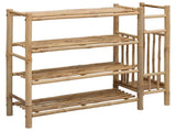 Shoe Rack with Shelf Natural 88 x 27 x 80 cm Bamboo 42028238