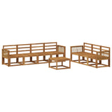 Outdoor Sofa Set 8 pcs Natural Solid Acacia Wood 3385055
