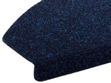 Self-adhesive Stair Mats 15 pcs Navy 80 x 24.5 x 3.5 cm 42038674