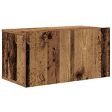 TV Cabinet Set Wall-mounted 10 pcs Old Wood Engineered Wood 3393243