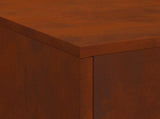 Fire Pit Brown 80 x 50 x 96 cm Weathering Steel 858937