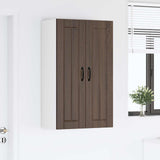 Wall Cabinet LUCCA Brown Oak 60 x 31 x 100 cm Engineered Wood 885142