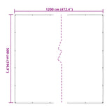 Plant Cover Transparent 5 x 12 m PE 3429287