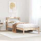 Bed Frame without Mattress 75x190 cm Small Single Solid Wood Pine 3305706
