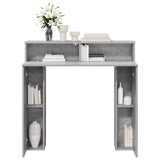 Fireplace Surround Concrete Grey 102 x 18 x 100.5 cm 8006601