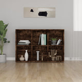 Book Cabinet/Sideboard Smoked Oak 66x30x98 cm Engineered Wood 815294