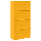 Storage Cabinet Mustard Yellow 90 x 40 x 180 cm Steel 3406169