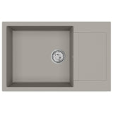 Sink Grey 780 x 500 mm 80% Quartz and 20% Resin 42028401